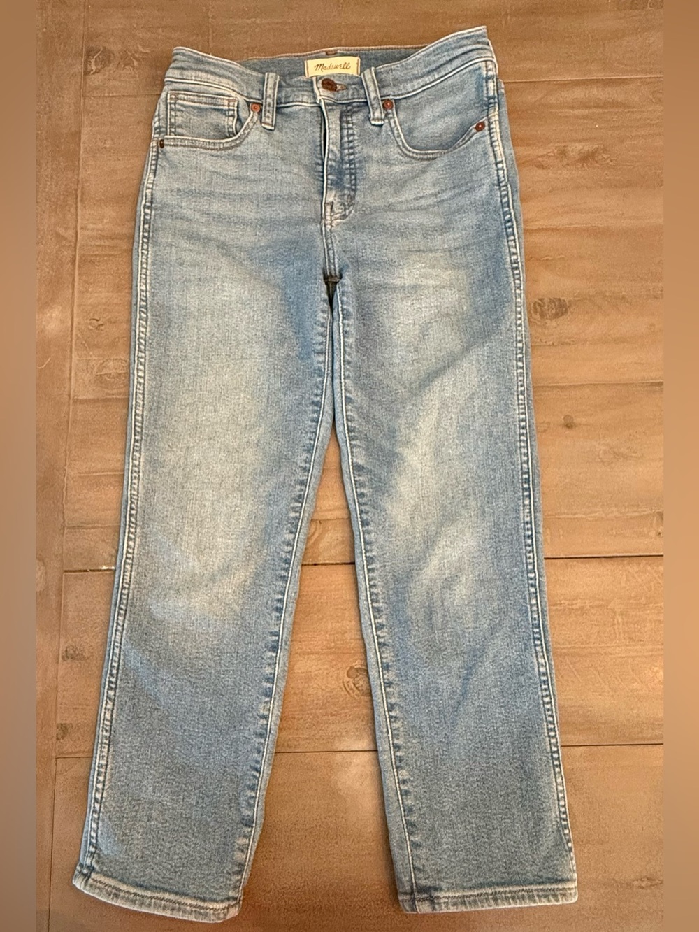 Madewell Jeans Womens 25 Stovepipe High Rise Medium Wash Stretch Denim 25
